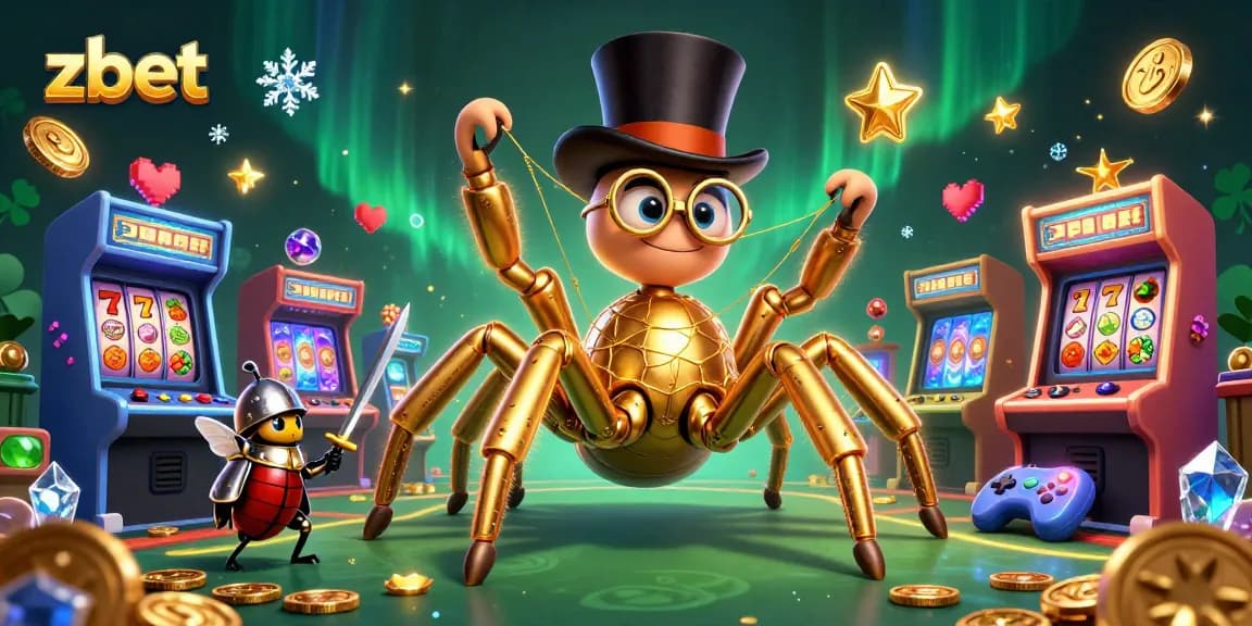 Engage with zbet's thrilling slot games featuring a golden tarantula and adventurous beetle knight.