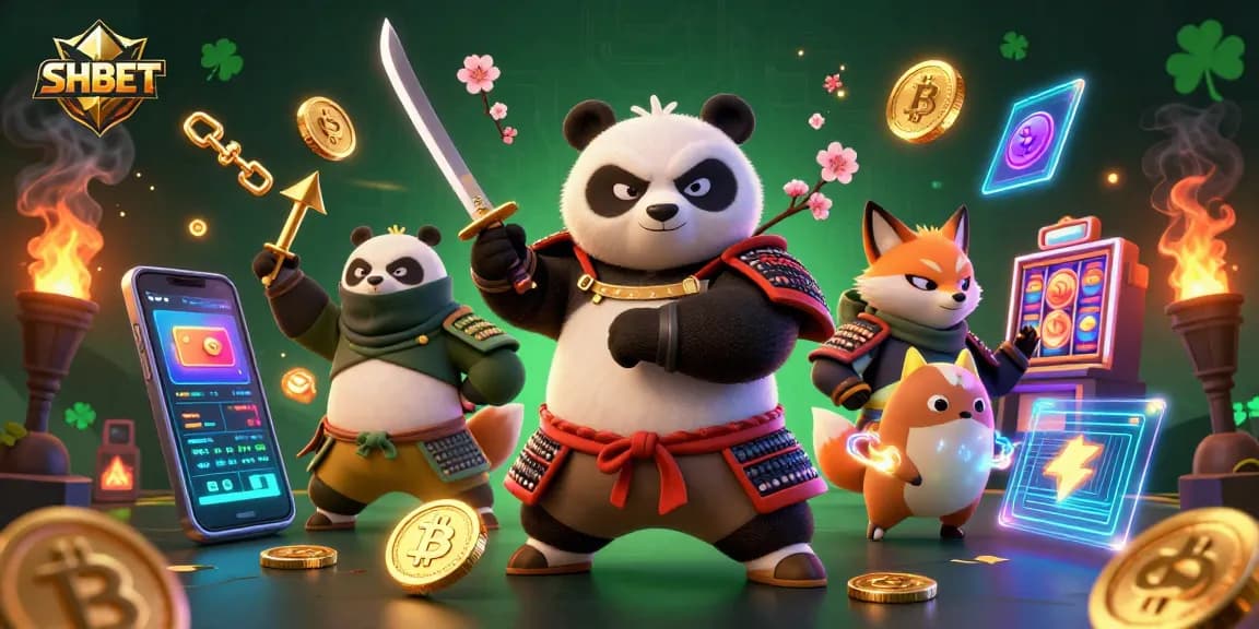 Engage in thrilling gameplay at SHBET, featuring dynamic 3D gambling characters and vibrant slot machines.