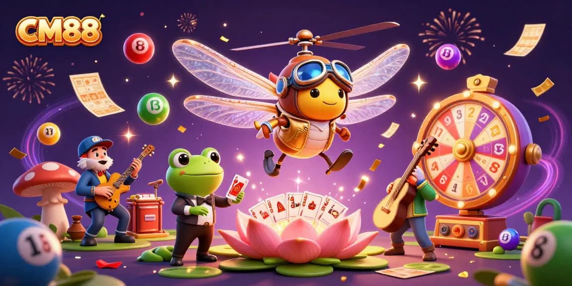 Experience the excitement of CM88 with vibrant casino elements and dynamic action!
