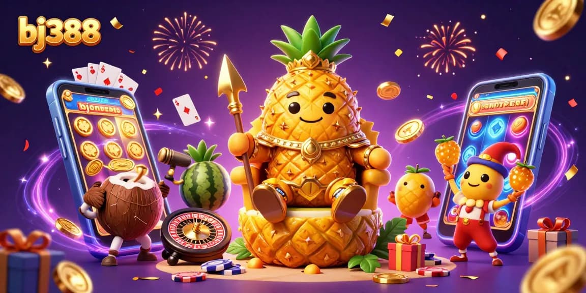 Experience exciting gameplay at bj388 with characters celebrating wins in a vibrant casino scene.