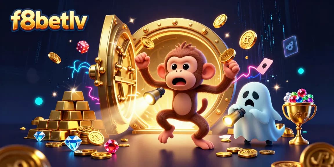 Experience a thrilling f8betlv adventure with the playful poltergeist monkey and ghost-hunter puppy tracking treasures in a haunted casino.