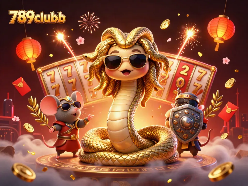 Engage in exciting gameplay at 789clubb with vibrant casino atmosphere featuring Medusa and warrior.