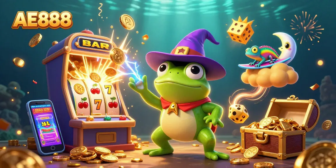 Play exciting games with AE888, where colorful casino elements burst with energy and luck!