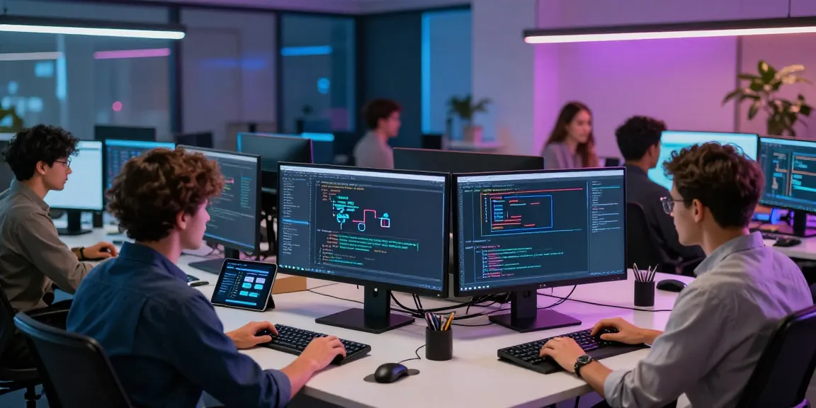 Waygrid API management platform in a modern developer workspace, demonstrating advanced software development and cloud computing.