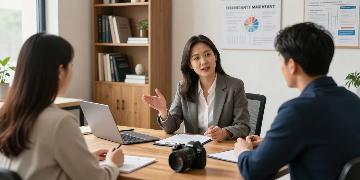 Trusted local financial advisor discussing social security maximization strategies with clients in welcoming office setting.