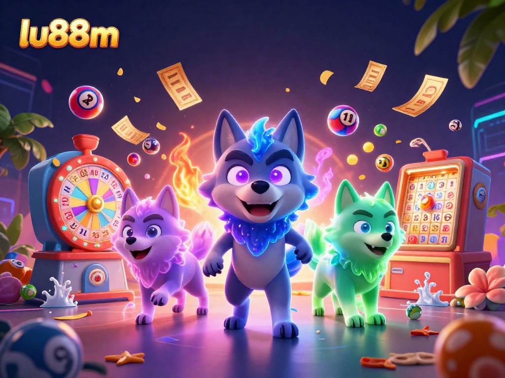 Experience thrilling wins with lu88m's lottery games, featuring vibrant bouncing balls and exciting prizes.