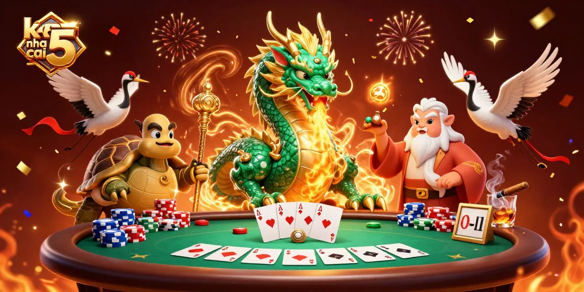 Engage with keo nha cai 5 through vibrant illustrations showcasing strategic poker and exciting gameplay.