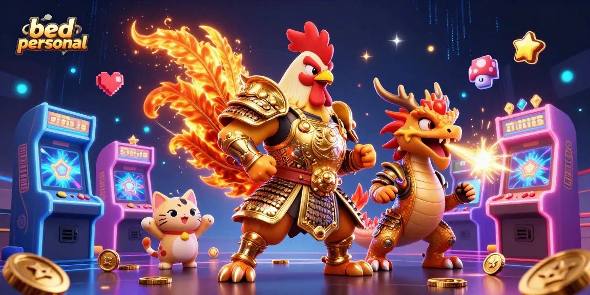 Engage in thrilling gameplay with bed personal's dynamic casino characters and vibrant elements.