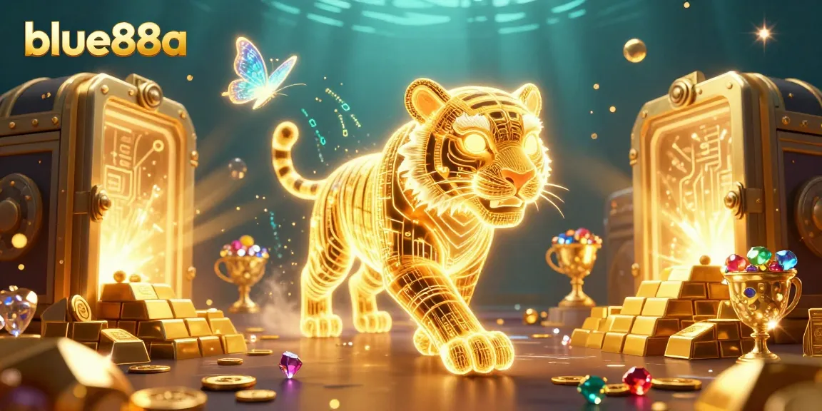 Win big with blue88a while exploring a vibrant digital casino landscape filled with treasures.