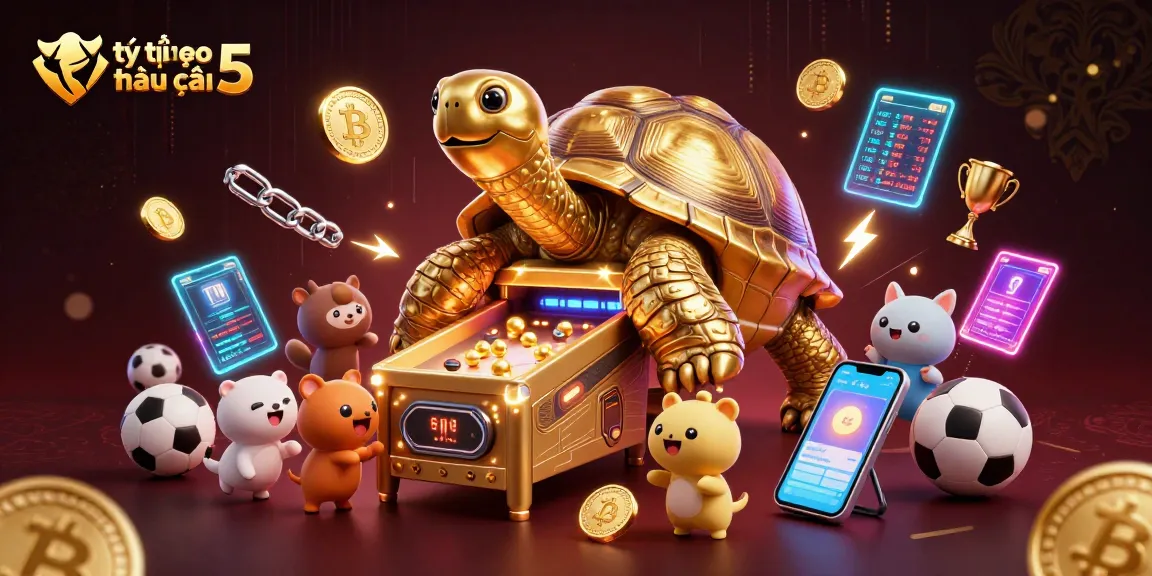 Bet on tỷ lệ kèo nhà cái 5 with a dynamic sports betting scene featuring vibrant characters and elements.