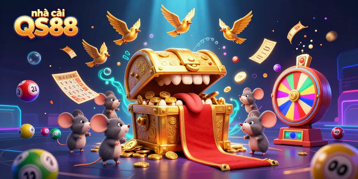 Engage with nhà cái QS88's vibrant gambling scene filled with treasures and dynamic lottery elements.