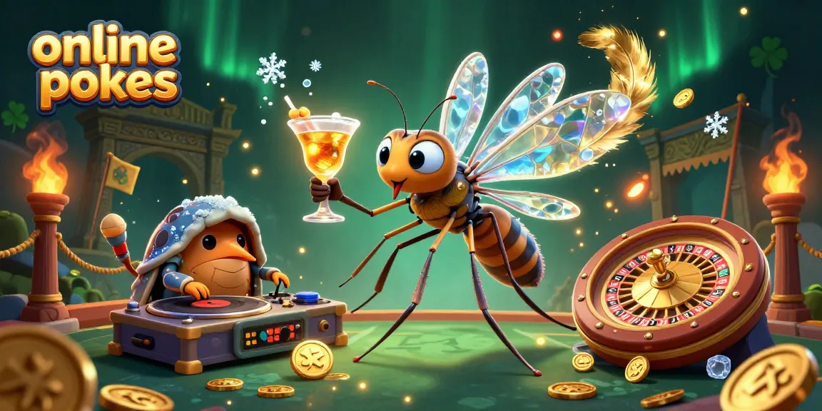 Experience thrilling online pokies action with vibrant 3D casino characters and dynamic gaming elements.