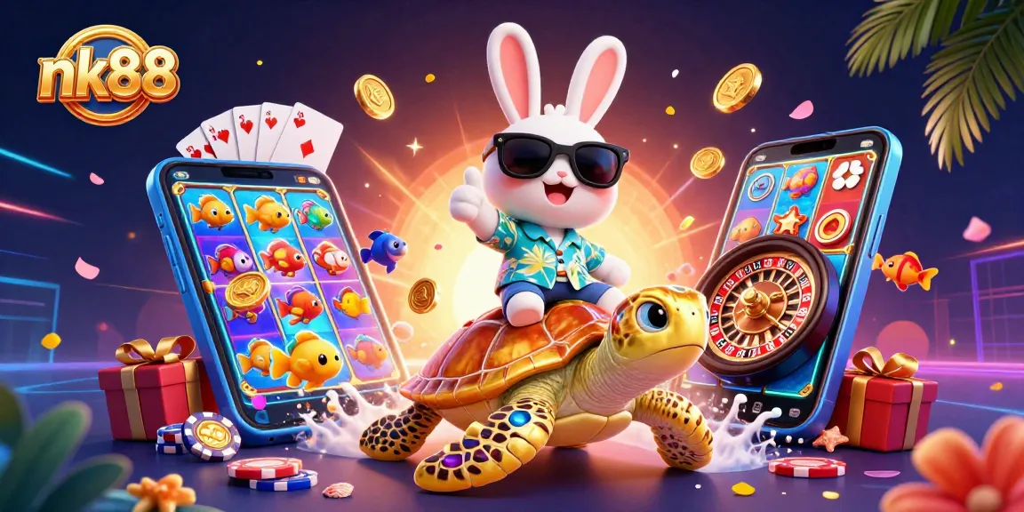 Play thrilling games at nk88 with vibrant graphics and engaging characters in an exciting casino setting.